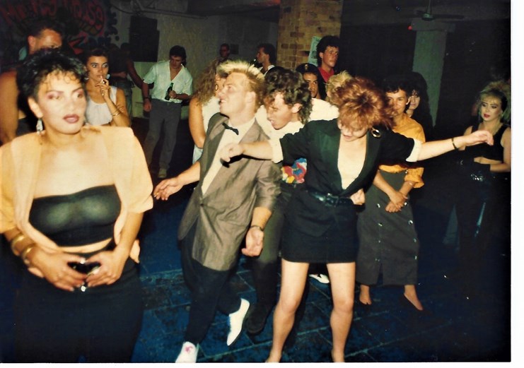 nightclub 80s disco fashion